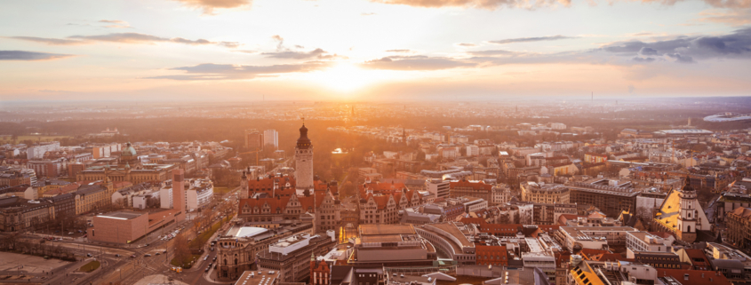 Leipzig Sonnenuntergang