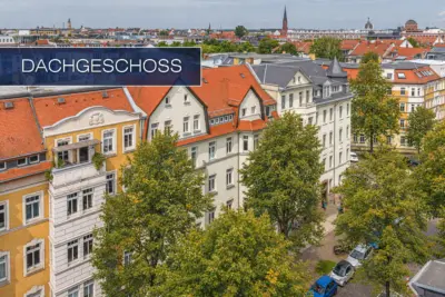 DACHGESCHOSS: Schleußig aus der besten Perspektive, 04229 Leipzig, Dachgeschosswohnung