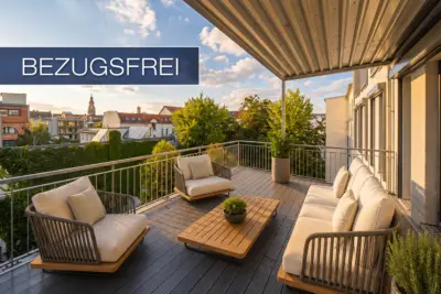BEZUGSFREI: Exklusiv & Außergewöhnlich – 160 m² mit Lift, Kamin und 30 m² Südwest-Terrasse, 04177 Leipzig, Etagenwohnung