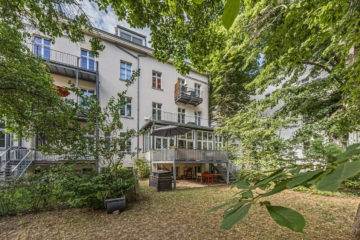 Leipzig - Waldstraßenviertel | Gartenseite mit Terrasse - VERKAUFT: Ihr neuer Familiensitz im Waldstraßenviertel