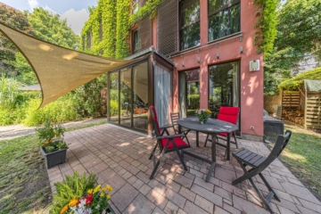 Leipzig - Südvorstadt | Terrasse - VERKAUFT: Urban Hideaway – Architektur trifft Geborgenheit