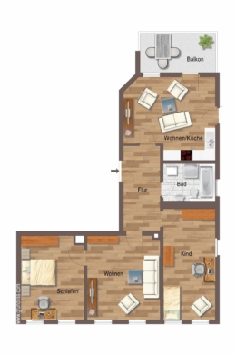 Eigentumswohnung | Grundriss - NEU: Smart investieren in Altlindenau!