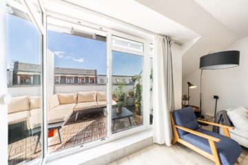 Leipzig - Zentrum-West | Blick zur Loggia - VERKAUFT: Leipzig von oben: City-Apartment in Bestlage!