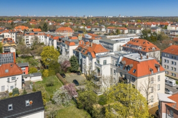 Eigentumswohnung | Blick nach Nordosten - NEU: Seltene Gelegenheit in Markkleeberg: Stilvolle Etagenwohnung mit Aufzug & Privatsphäre