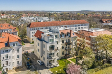 Eigentumswohnung | Luftbild - Gartenseite - NEU: Seltene Gelegenheit in Markkleeberg: Stilvolle Etagenwohnung mit Aufzug & Privatsphäre