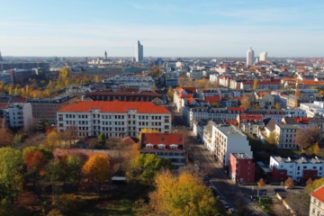 Leipzig - Reudnitz | Luftaufnahme - NEU: Wohnen am Reudnitzer Park mit eigenem Gartenanteil.