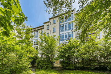 Eigentumswohnung | Fassade - Gartenseite - NEU: Vermietete Eigentumswohnung in Schleußig – Attraktive Investitionschance