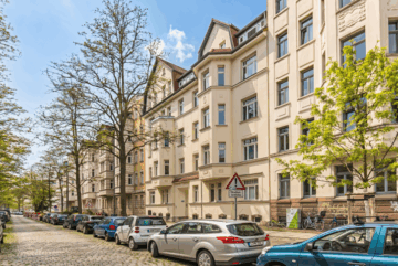 Eigentumswohnung | Fassade - Straßenseite - NEU: Bezugsfrei & Schleußig – das passt