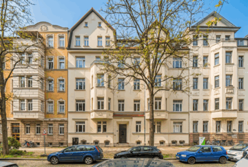 Eigentumswohnung | Fassade - Straßenseite - NEU: Bezugsfrei & Schleußig – das passt