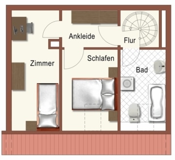 Maisonettewohnung mit Terrasse in Connewitz! - obere Ebene