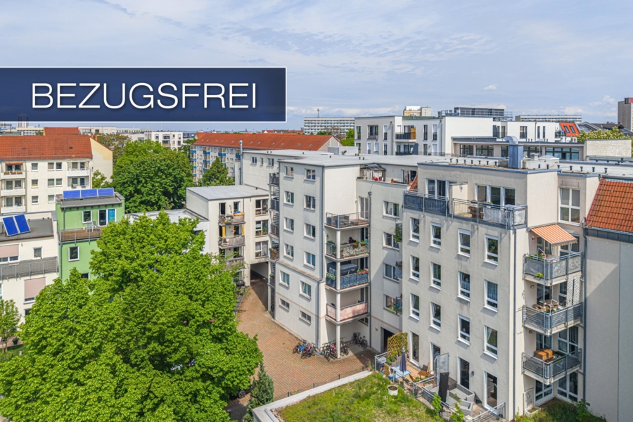 Leipzig - Zentrum-Süd | Dachgeschosswohnung - BEZUGSFREI: Dachterrassen-Feeling im Leipziger Zentrum-Süd