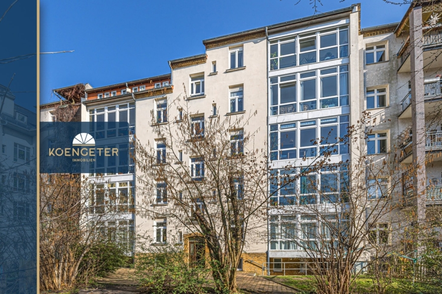 Leipzig - Schleußig | Eigentumswohnung - NEU: Sonnige Rendite in Schleußig – 3 Zimmer mit Wintergarten
