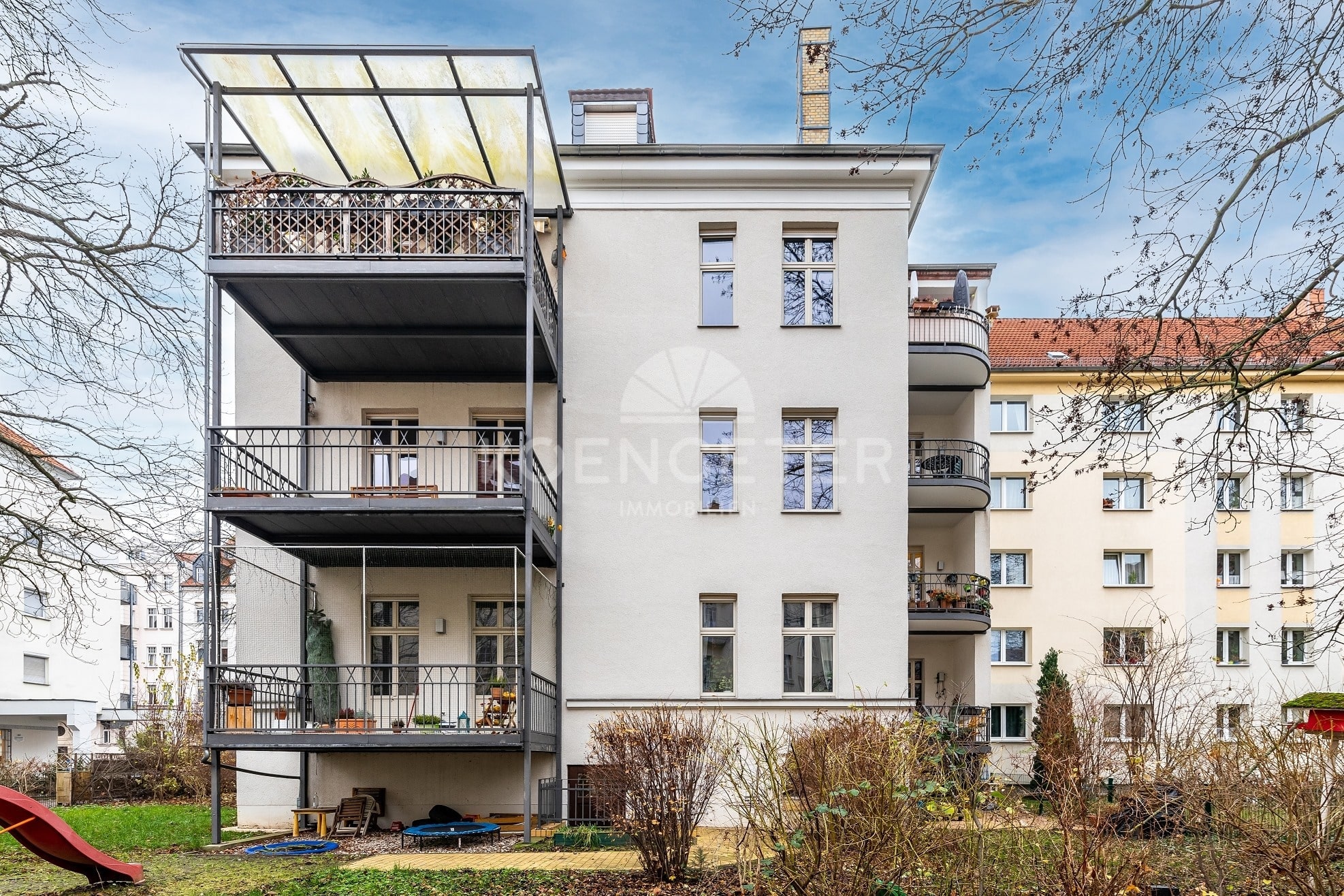Fürstliches Wohnen in der Südvorstadt - Leipzig - Südvorstadt | Gartenseite