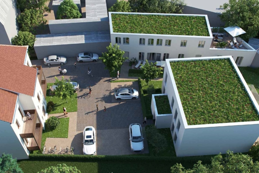 Leipzig - Lindenthal | Visualisierung - Luftbild - Ihr Rückzugsort mit modernstem Wohnkomfort