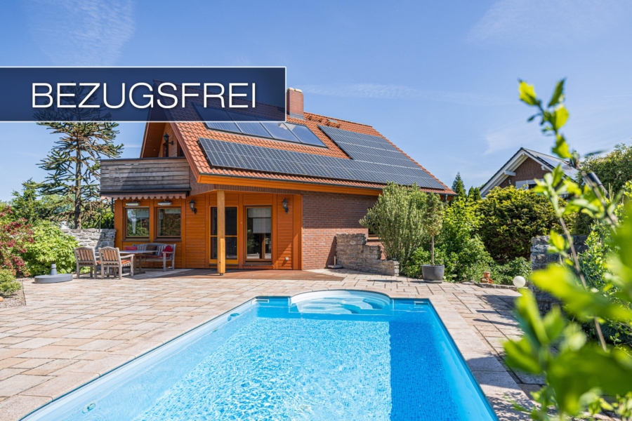Friedersdorf b. Bitterfeld | Einfamilienhaus - BEZUGSFREI: Idyllisches Einfamilienhaus mit großem Grundstück, Pool und Sauna