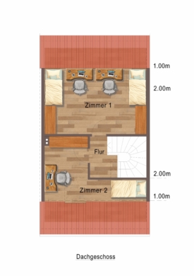 VERMIETET: Ihr neues Familienidyll! - Leipzig - Portitz | Grundriss Dachgeschoss