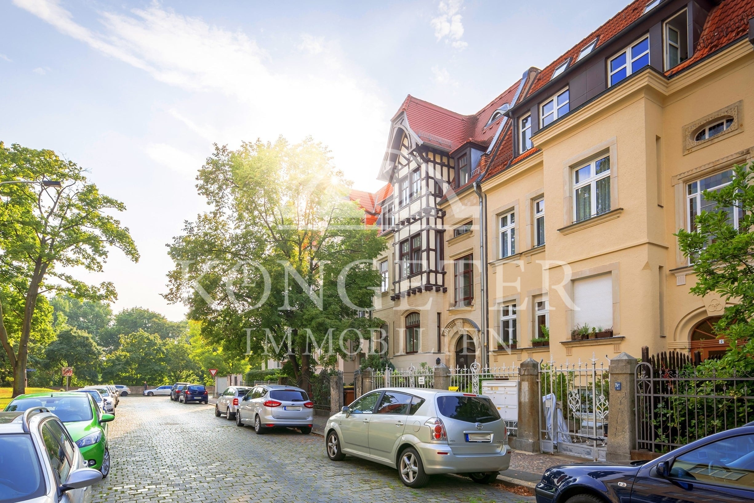 Ein Morgenspaziergang im Rosental - Leipzig - Zentrum-Nord | Fassade Straßenseite