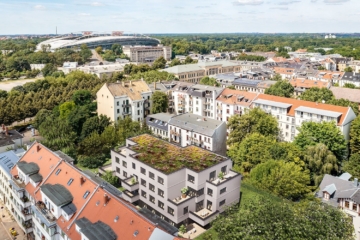 NEU: Traumwohnung mit Terrasse und Tiefgarage in Top-Lage - Leipzig - Waldstraßenviertel | Visualisierung - Luftbild